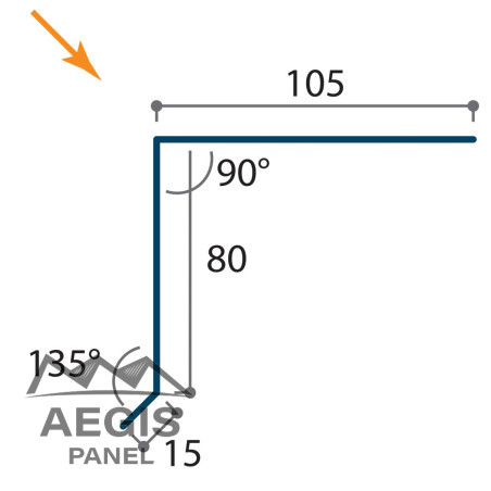 Bavette gouttière Polyester 35 µ