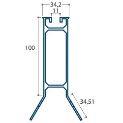 Accessoire JoriSolar Opti'Roof Sunshine L 66mm