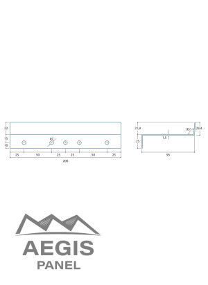Pièce de départ 1,5MM JI FC Wall 120MM