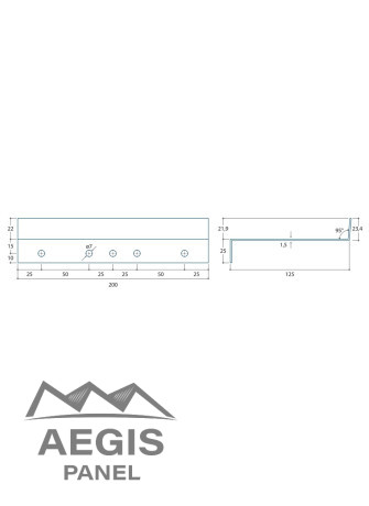 Pièce de départ 1,5MM JI FC Wall 150MM
