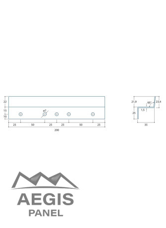 Pièce de départ 1,5MM JI FC Wall 60MM