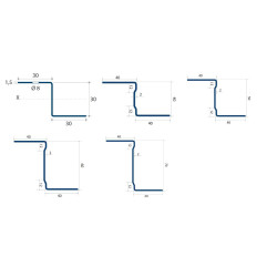 Panne Profil de fixation 30/40/50/60/70