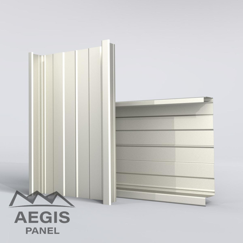 Bardage double peau L600mm x P160mm