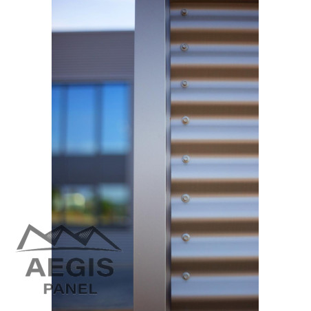 Bardage Tôle sèche ondulée H ond 18mm x L 988mm 25µ