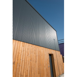 Bardage Tôle sèche ondulée H ond 18mm x L 988mm 25µ