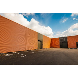 Bardage Tôle sèche ondulée H ond 18mm x L 988mm 25µ