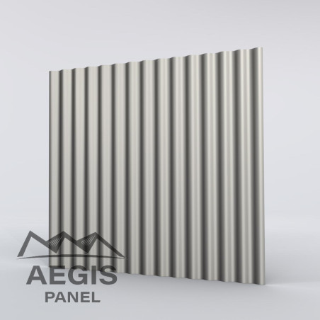 Bardage Tôle sèche ondulée H ond 18mm x L 988mm 25µ