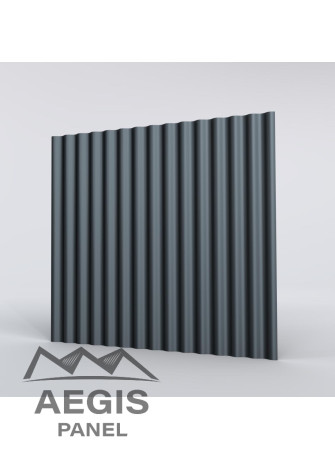 Couverture Tôle sèche ondulée H ond 18mm x L 988mm 25µ