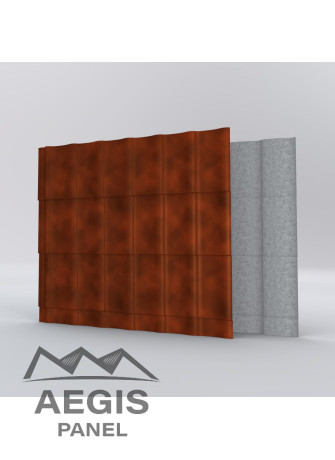 Couverture Panneau Tuile Aquafix  H ond 24mm x L 1100mm 40µ