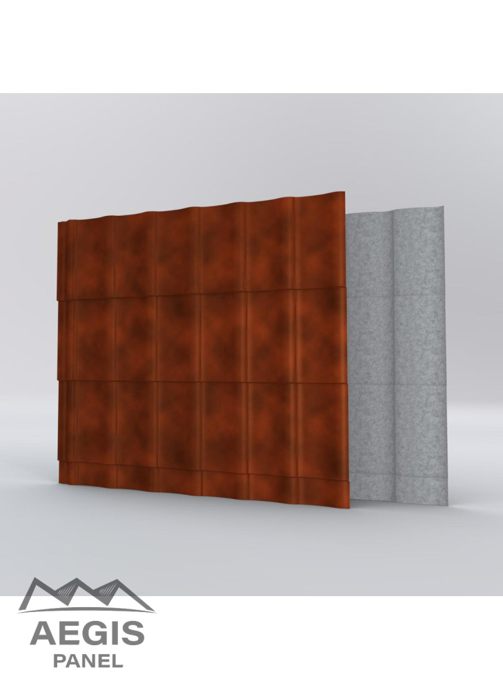 Couverture Panneau Tuile Aquafix  H ond 24mm x L 1100mm 40µ