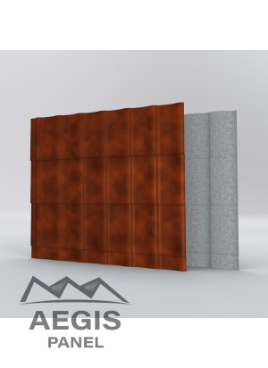 Couverture Panneau Tuile Aquafix  H ond 24mm x L 1100mm 40µ