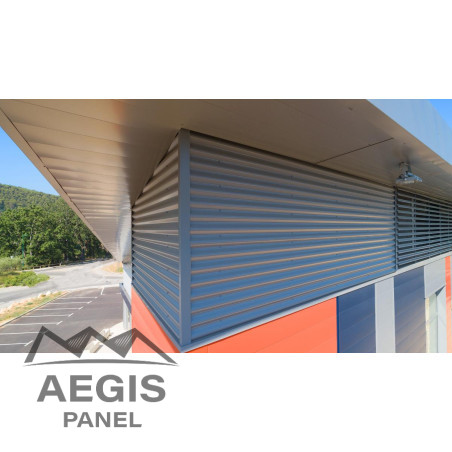 Bardage Tôle sèche ondulée H ond 25mm x L 1035mm 25µ