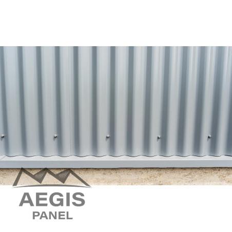 Bardage Tôle sèche ondulée H ond 25mm x L 1035mm 25µ