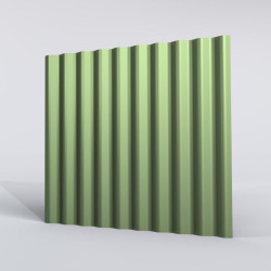 Bardage Tôle sèche ondulée H ond 25mm x L 1035mm 25µ