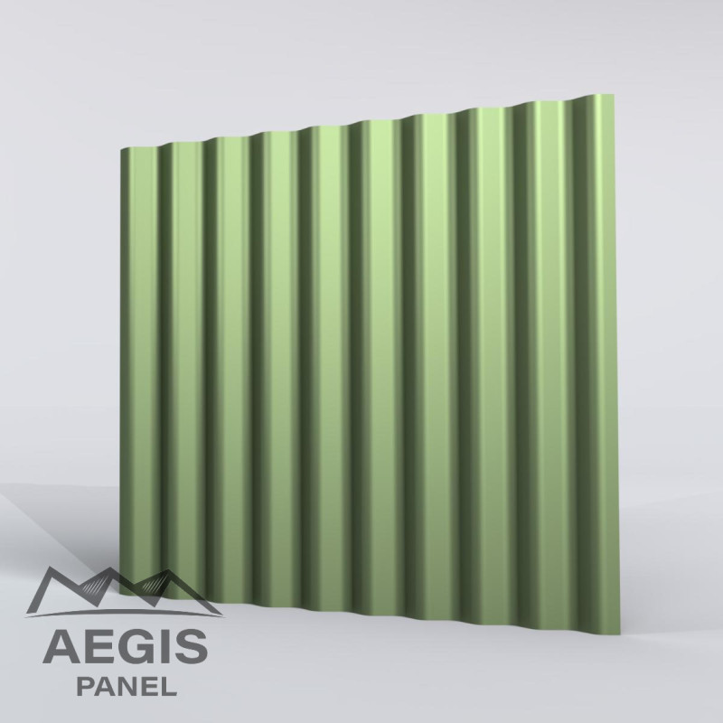 Bardage Tôle sèche ondulée H ond 25mm x L 1035mm 25µ