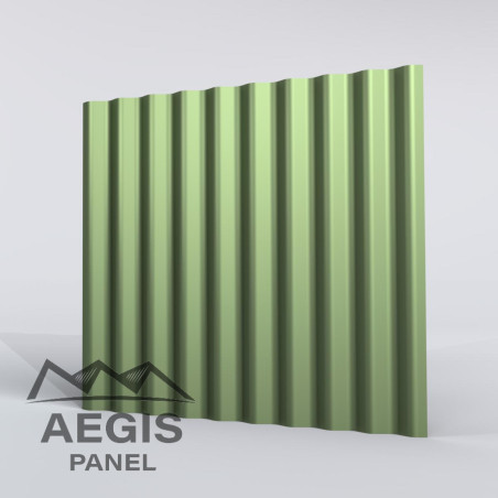 Bardage Tôle sèche ondulée H ond 25mm x L 1035mm 25µ