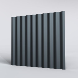 Couverture Tôle sèche ondulée H ond 25mm x L 1035mm 25µ