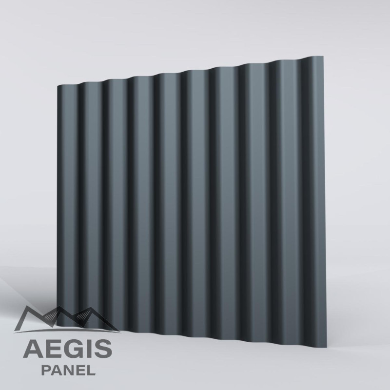 Couverture Tôle sèche ondulée H ond 25mm x L 1035mm 25µ