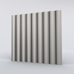 Bardage Tôle sèche ondulée H ond 25mm x L 1000mm 25µ