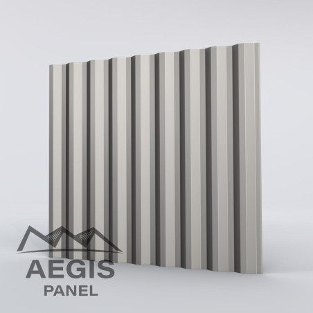 Bardage Tôle sèche ondulée H ond 25mm x L 1000mm 25µ