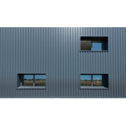 Bardage Tôle sèche nervurée H nerv 25mm x L 1085mm 25µ