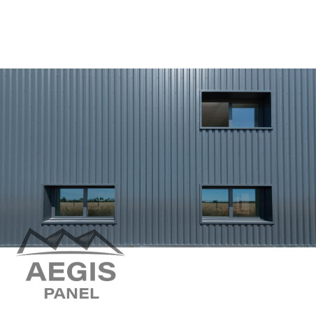 Bardage Tôle sèche nervurée H nerv 25mm x L 1085mm 25µ