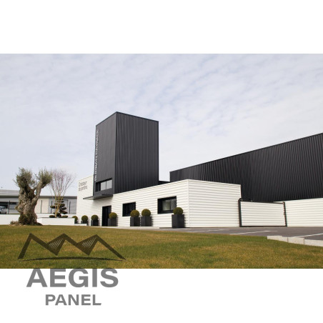 Bardage Tôle sèche nervurée H nerv 25mm x L 1085mm 25µ