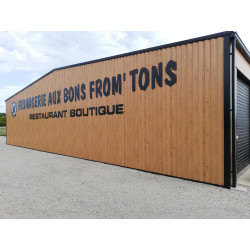 Bardage Tôle sèche nervurée H nerv 25mm x L 1085mm 25µ