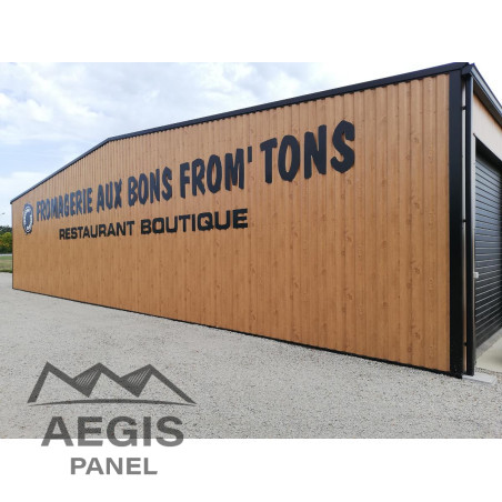 Bardage Tôle sèche nervurée H nerv 25mm x L 1085mm 25µ