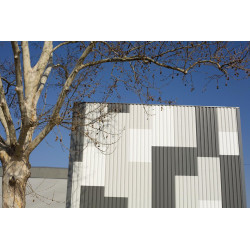 Bardage Tôle sèche nervurée H nerv 25mm x L 1085mm 25µ