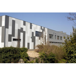 Bardage Tôle sèche nervurée H nerv 25mm x L 1085mm 25µ