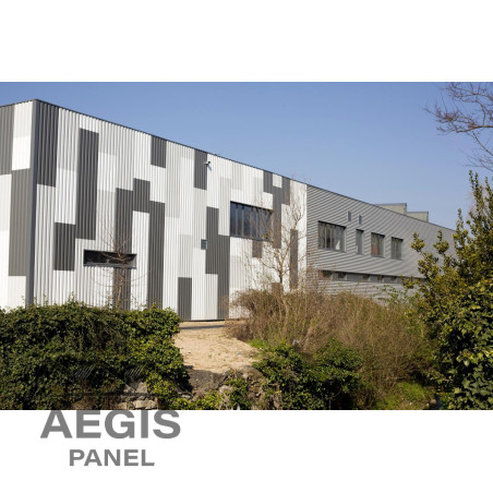 Bardage Tôle sèche nervurée H nerv 25mm x L 1085mm 25µ