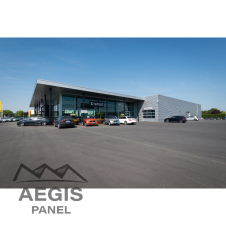 Bardage Tôle sèche nervurée H nerv 25mm x L 1085mm 25µ