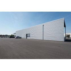 Bardage Tôle sèche nervurée H nerv 25mm x L 1085mm 25µ