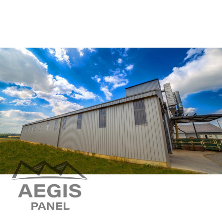 Bardage Tôle sèche nervurée creux d'onde H nerv 25mm x L1085mm 25µ