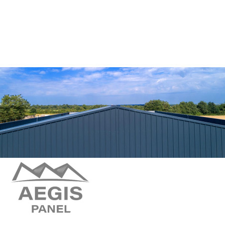 Bardage Tôle sèche nervurée creux d'onde H nerv 25mm x L1085mm 25µ