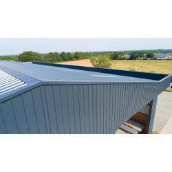 Bardage Tôle sèche nervurée creux d'onde H nerv 25mm x L1085mm 25µ