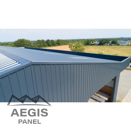 Bardage Tôle sèche nervurée creux d'onde H nerv 25mm x L1085mm 25µ