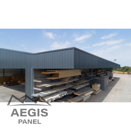 Bardage Tôle sèche nervurée creux d'onde H nerv 25mm x L1085mm 25µ