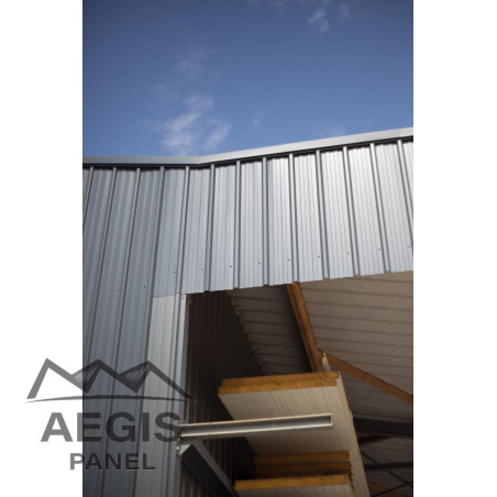 Bardage Tôle sèche nervurée creux d'onde H nerv 25mm x L1085mm 25µ