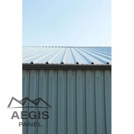 Bardage Tôle sèche nervurée creux d'onde H nerv 25mm x L1085mm 25µ