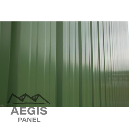 Bardage Tôle sèche nervurée creux d'onde H nerv 25mm x L1085mm 25µ