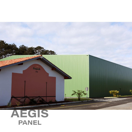 Bardage Tôle sèche nervurée creux d'onde H nerv 25mm x L1085mm 25µ