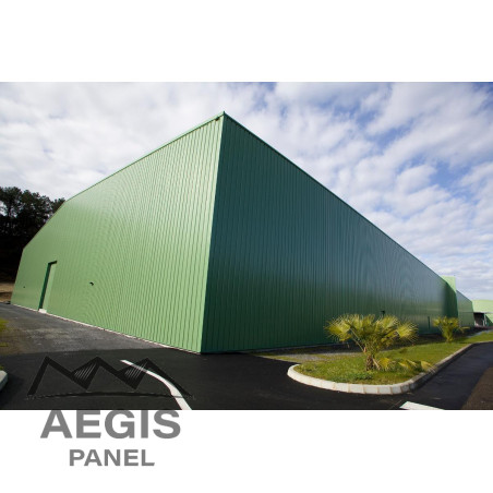 Bardage Tôle sèche nervurée creux d'onde H nerv 25mm x L1085mm 25µ