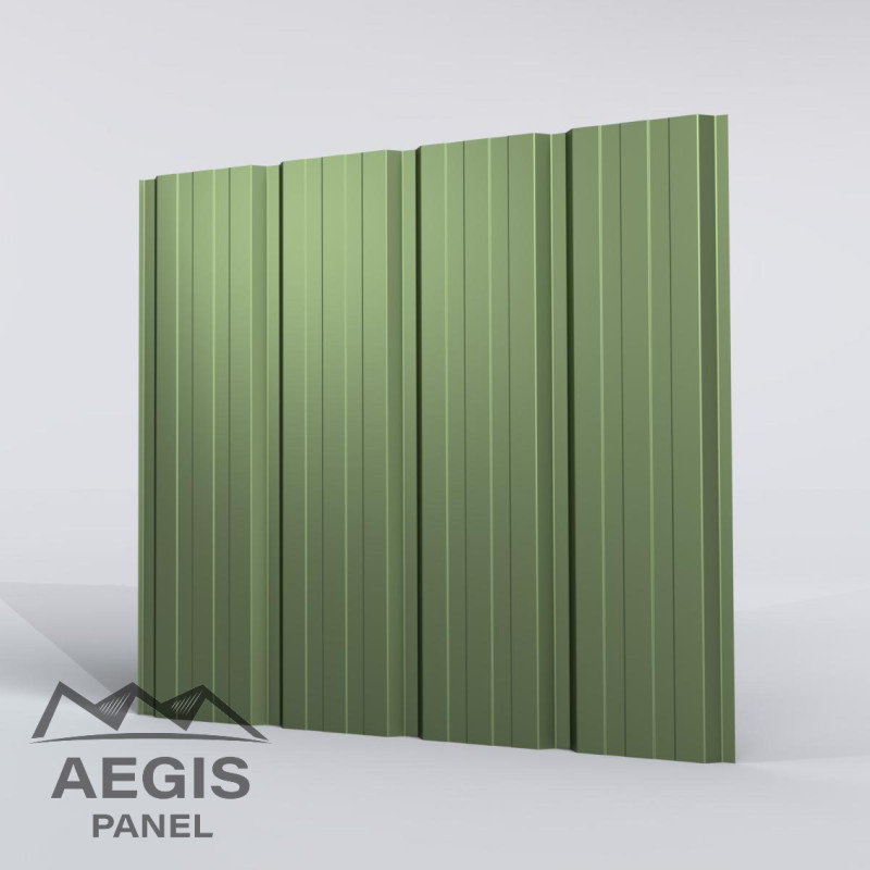 Bardage Tôle sèche nervurée creux d'onde H nerv 25mm x L1085mm 25µ