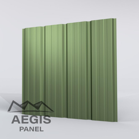 Bardage Tôle sèche nervurée creux d'onde H nerv 25mm x L1085mm 25µ