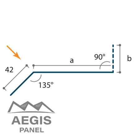 Closoir à bord découpé Durable L 1050 - 2100mm 35 µ