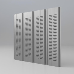 Bardage Tôle sèche nervurée creux d'onde H nerv 25mm x L 1085mm 25µ