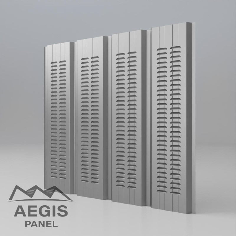 Bardage Tôle sèche nervurée creux d'onde H nerv 25mm x L 1085mm 25µ