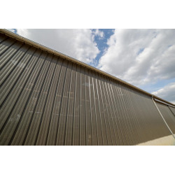 Bardage Tôle sèche nervurée creux d'onde perforée H nerv 25mm x L1085mm 25µ